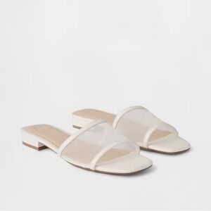 NWT GAP FACTORY Ivory Mesh Sandals - Women’s 8